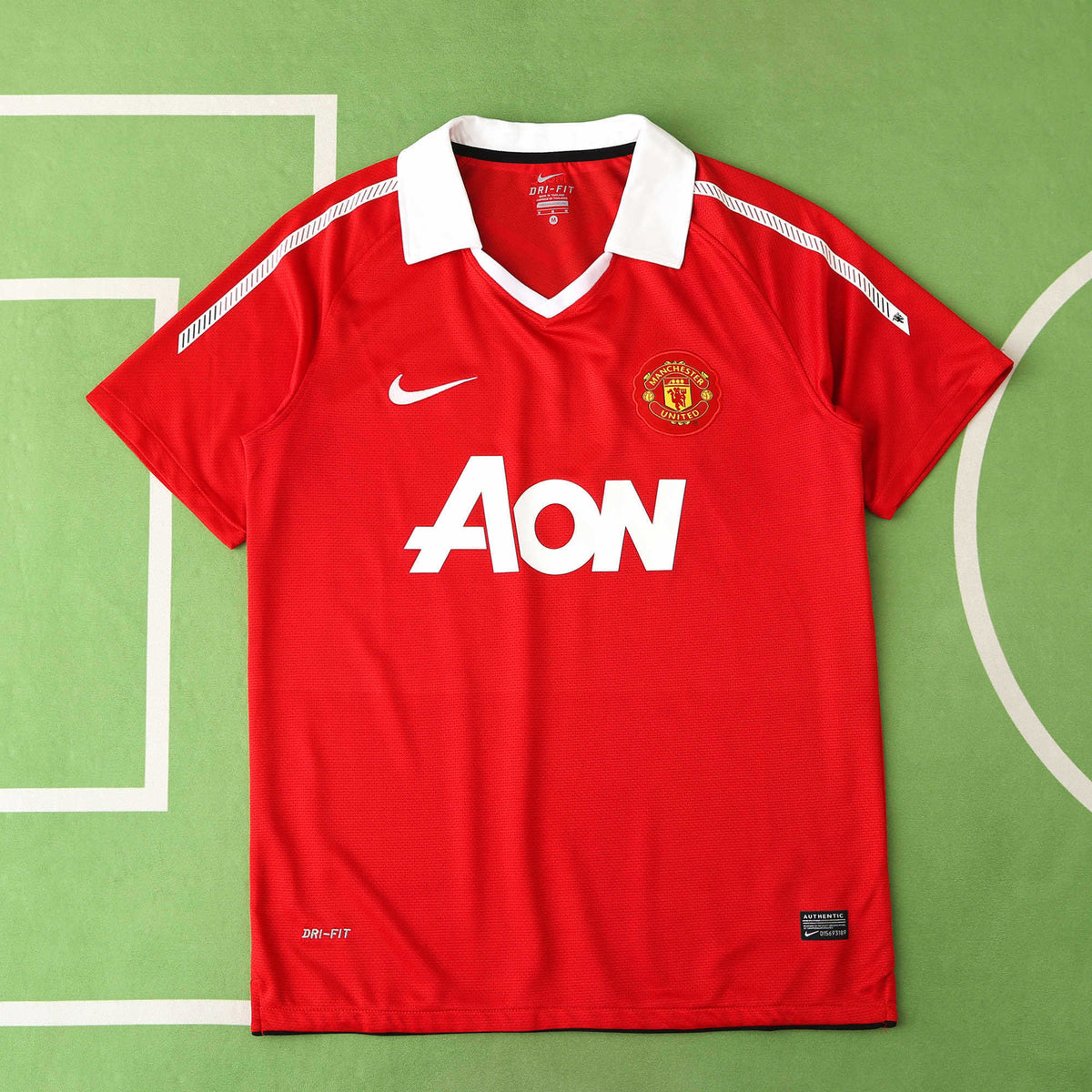 Manchester United F.C. 2010-2011 Season Home Red Retro Football Jersey Trikot Maillot