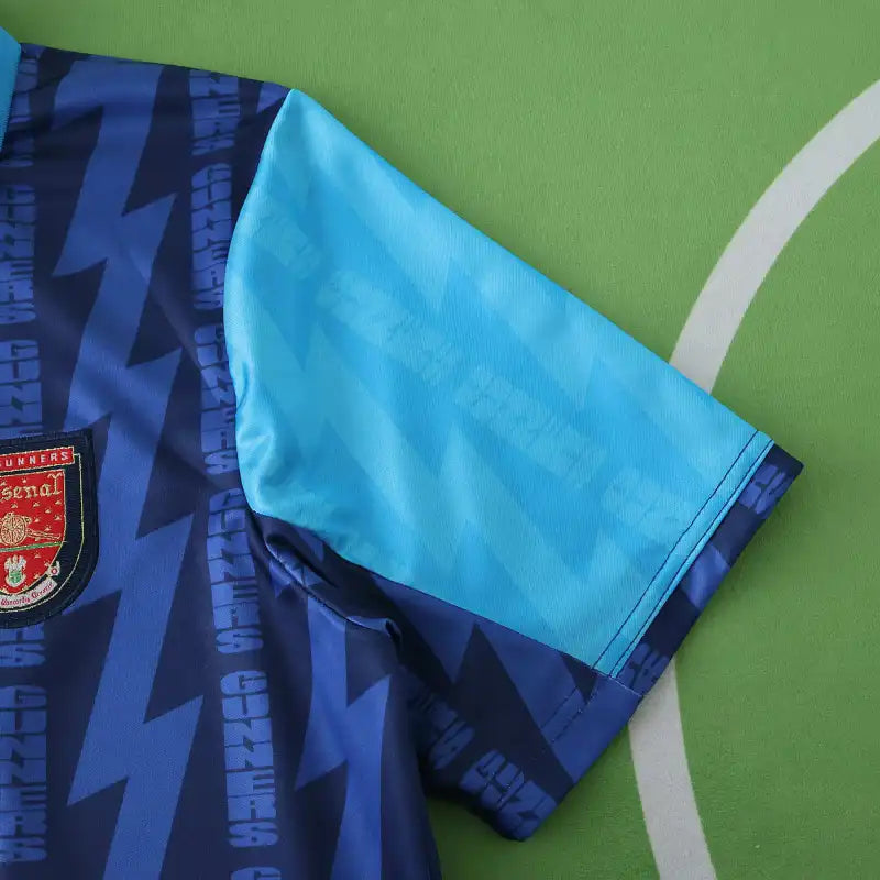Arsenal FC 94/95 Season Away Royal Blue Retro Football Jersey – Front View
