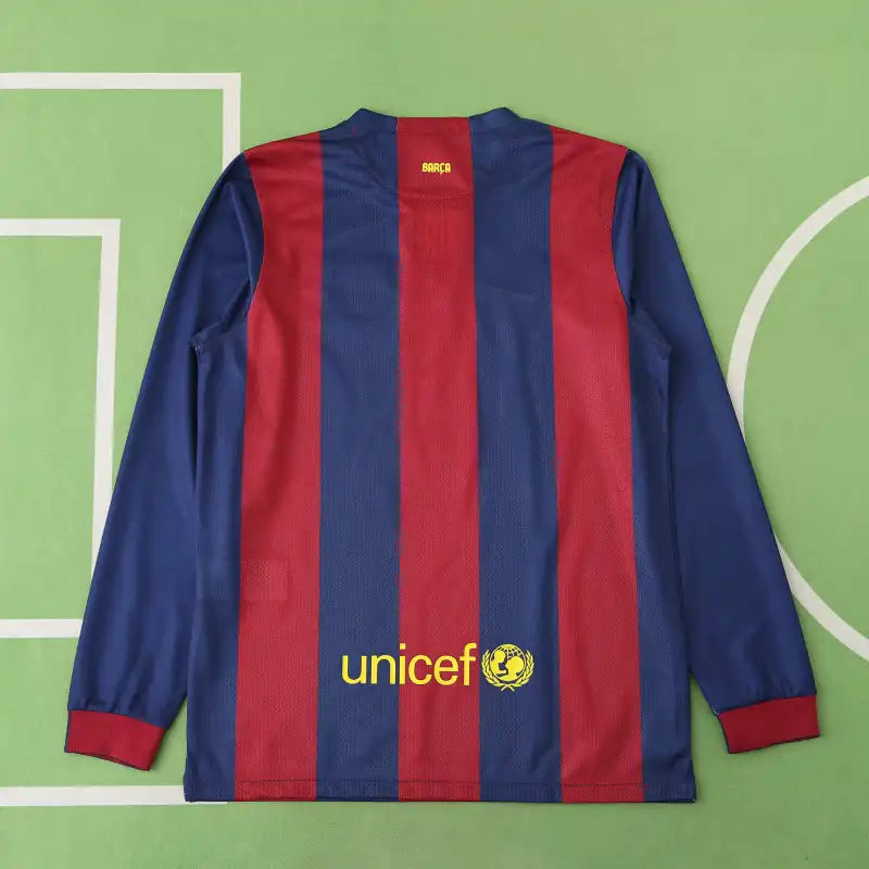 FC Barcelona 14/15 Season Home Retro Football Jersey – Detailed View