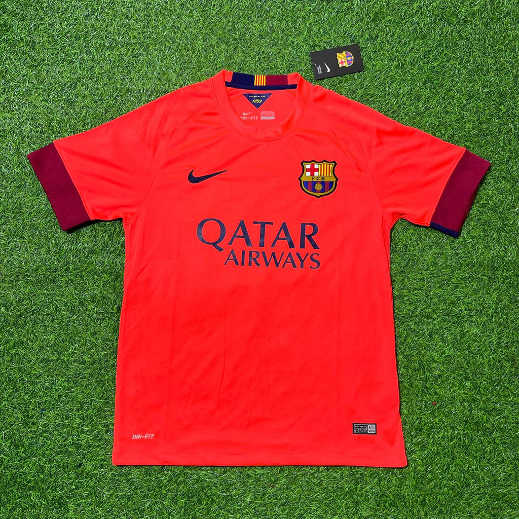 Barcelona 2014 Kit Season Retro Jersey – Sergio Busquets 5- – Front View