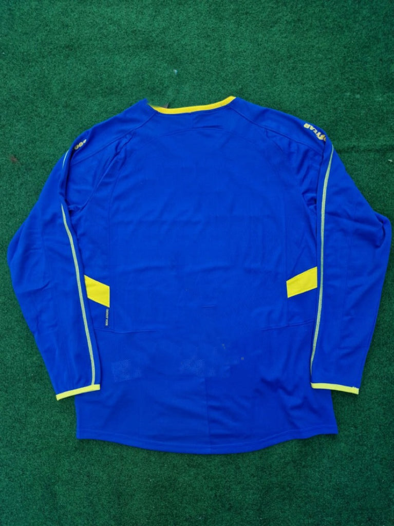 2003 Boca Juniors 2004 Retro Long Sleeve Football Jersey – Front View