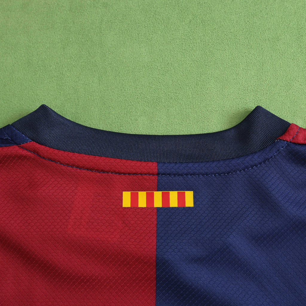 FC Barcelona 2024-2025 Season Home Kids Football Jersey Trikot Maillot V6