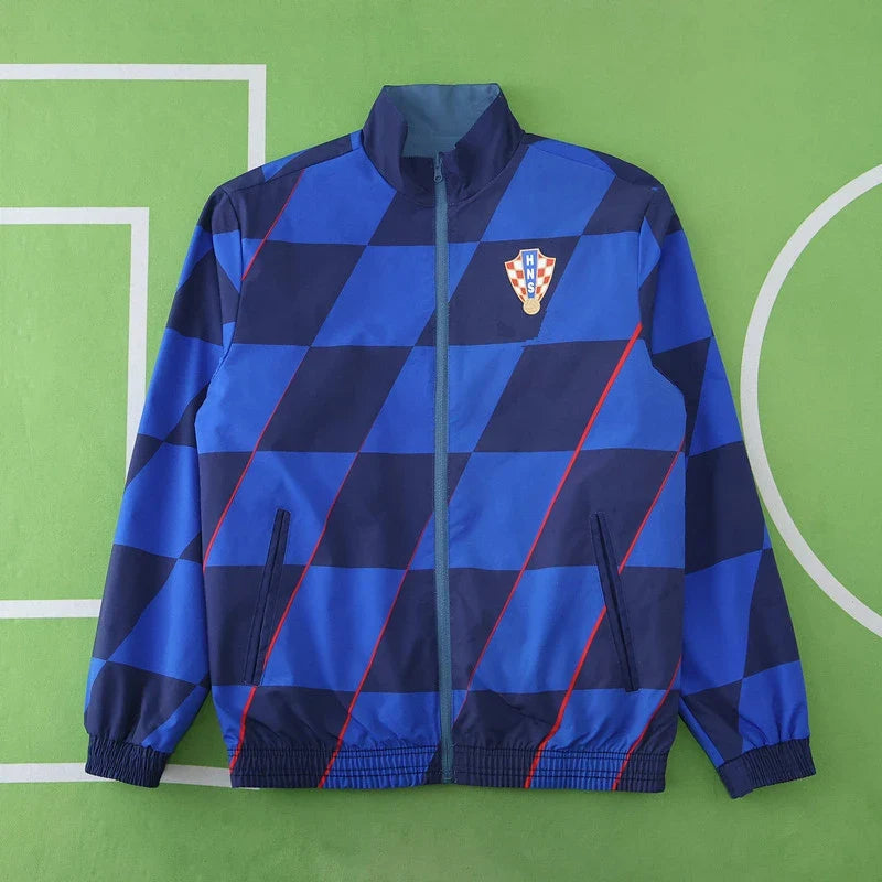 Croatia 2025-26 Both Sides Football Windbreaker Windjacke – Back View