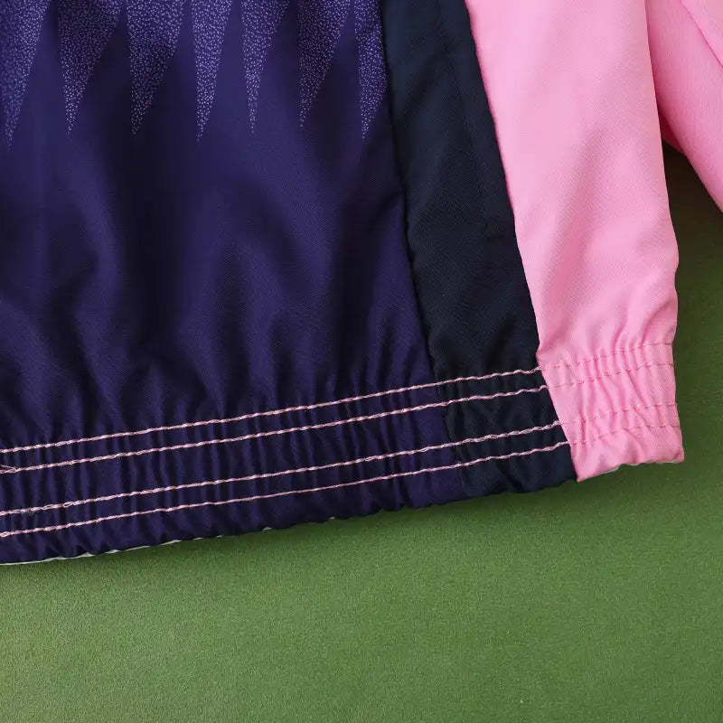 Germany Deutschland Double Sides Windbreaker - Reversible Jacket White Pink – 11