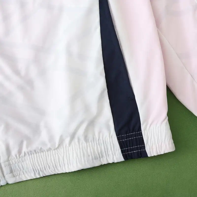 Germany Deutschland Double Sides Windbreaker - Reversible Jacket White Pink – 12