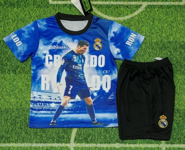 Cristiano Ronaldo #cr7 Siuu Special Kids Football Jersey – Front View