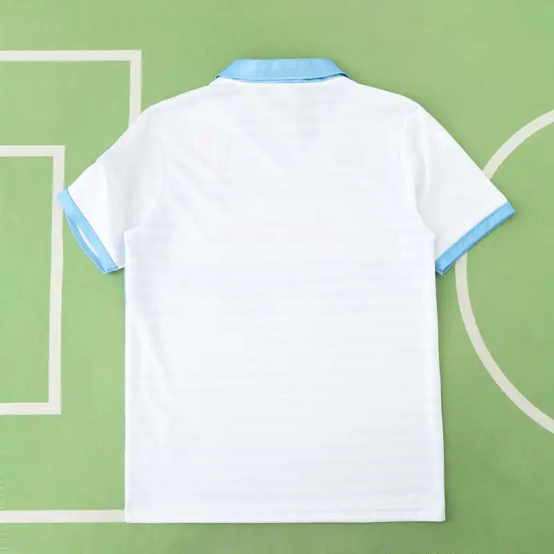 91/93 Season S.S.C Napoli Away White Retro Football Jersey – Detailed View
