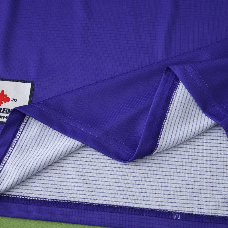 1998 Fiorentina Season Home Long Sleeve Retro Football Jersey – Detailed View