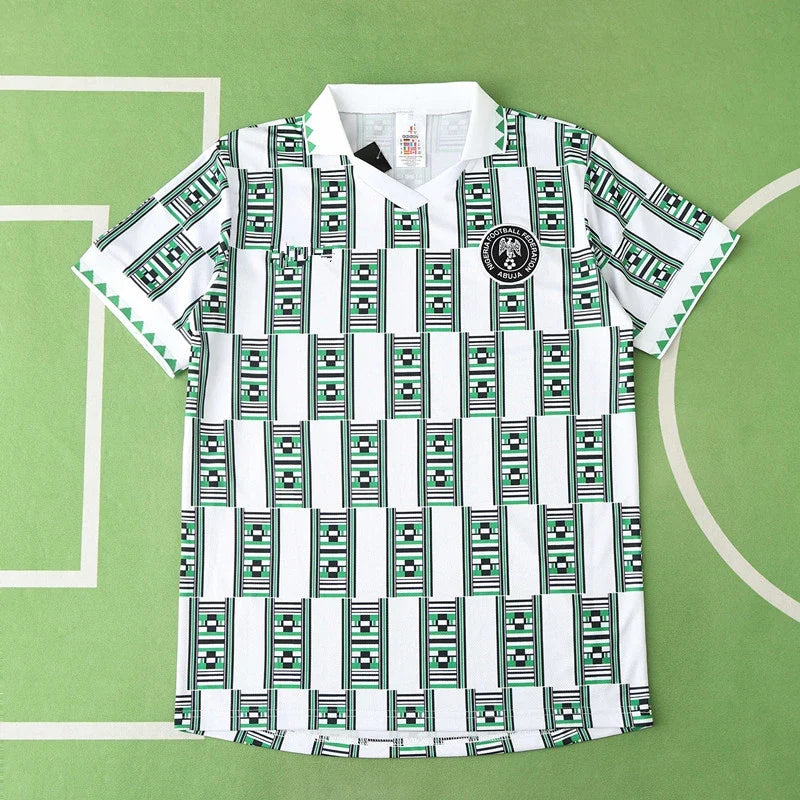 1994 Nigeria Season Away White Retro Football Jersey – Back View