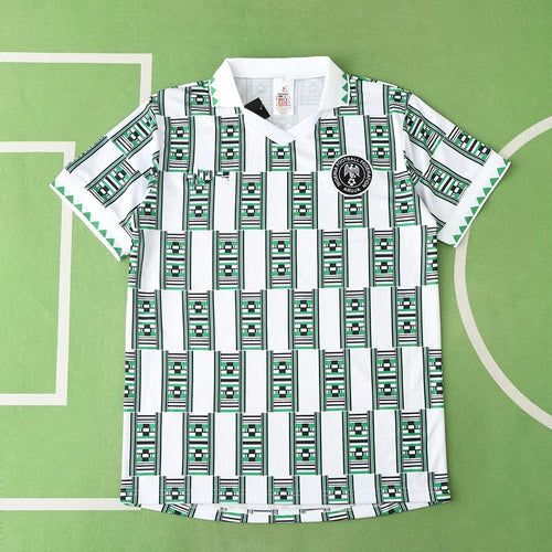 1994 Nigeria Away White Retro Football Jersey – Back View