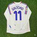 2006 France World Cup Sylvain Wiltord Final Long Sleeve White Retro Kit – Back View