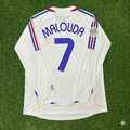 France 2006 World Cup Final Long Sleeve White Retro Kit – Florent Malouda – Back View