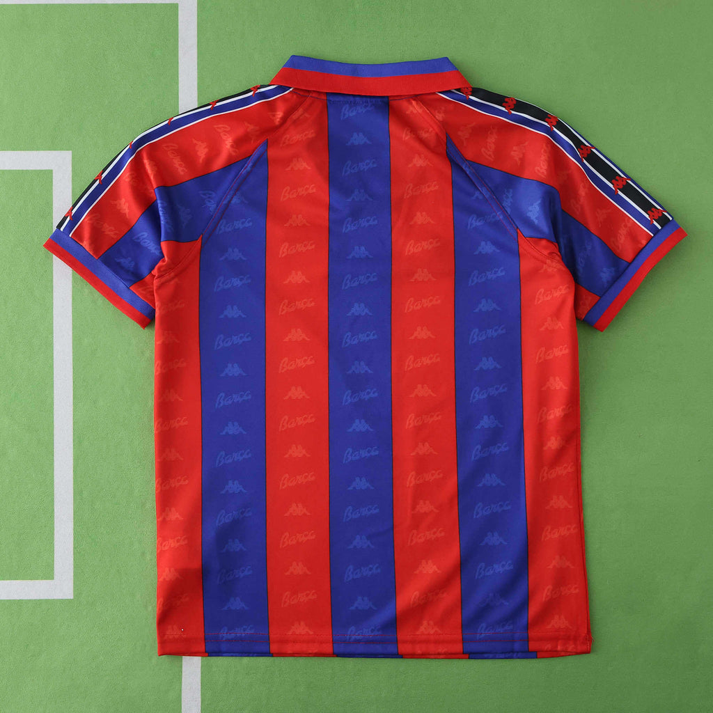 FC Barcelona 1996-1997 Season Home Kids Retro Football Jersey Trikot Maillot V5