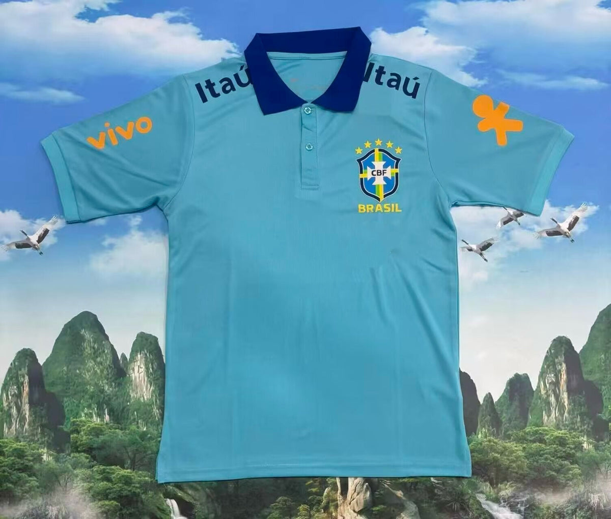Brazil New Polo Neck Polokragen Tshirt – Back View
