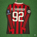Milan 2009 2011 Retro Long Sleeve Jersey – Stephen El Shaarawy – Back View