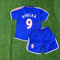 2000 France EURO Nicolas Anelka 9- 2002 Retro Kids Football Jersey – Back View