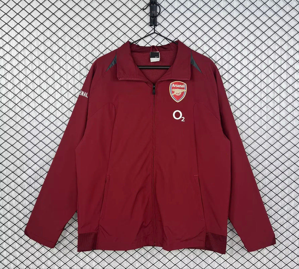 2005/06 Arsenal Red Retro Windbreaker Jacket Jersey – Back View