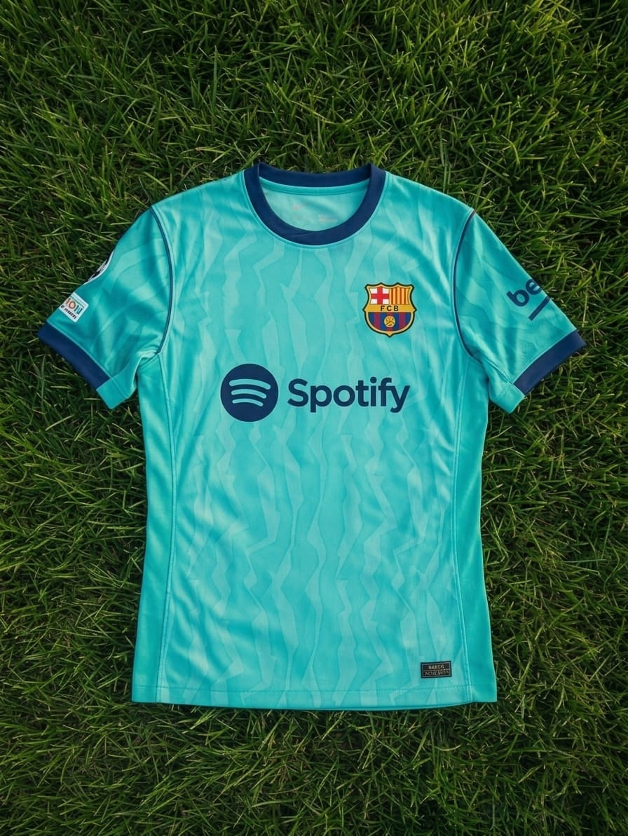 Gabriel Jesus #9 Barcelona 2026/2027 New Season Third Champions League Patch Football Jersey – Front View