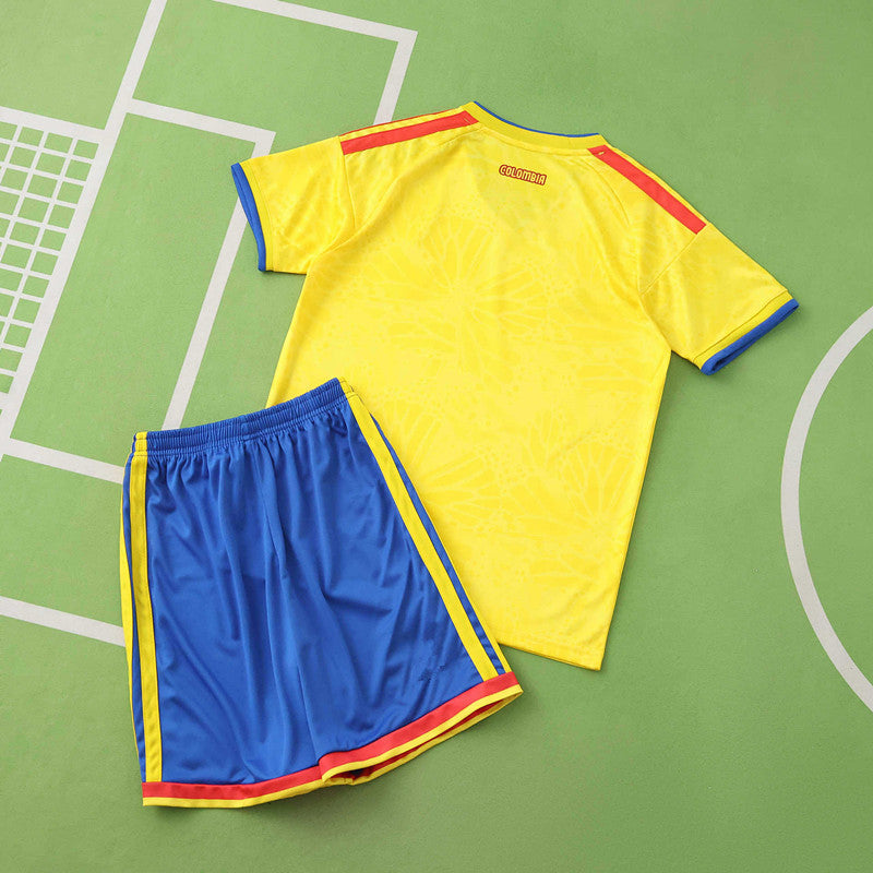 Colombia 2026 World Cup Kids Home Jersey – Front View