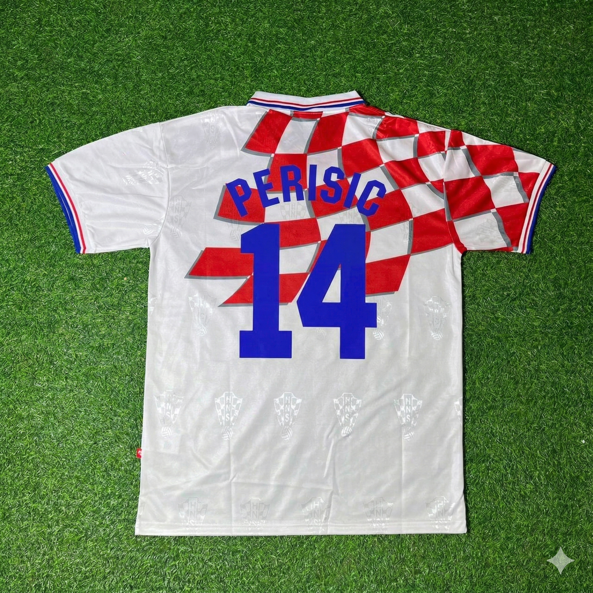 Croatia Retro Football Jersey – Ivan Perisic – Back View