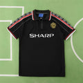 Manchester United F.C 1998 Season Black Away Retro Jersey – Back View