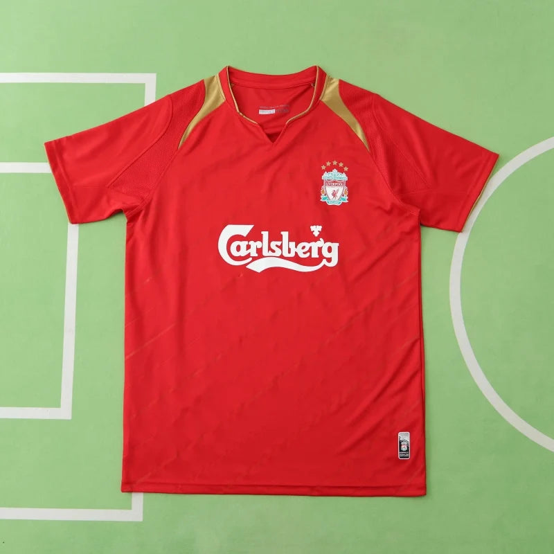 2005 Liverpool Retro Away White Retro Football Jersey – Back View