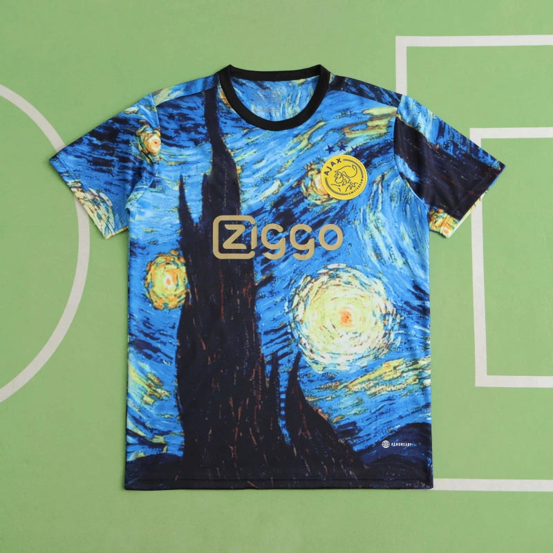 Ajax Vincent van Gogh Sonder-Gedenk-T-Shirt Trikot Maillot Camiseta Voetbaltrui