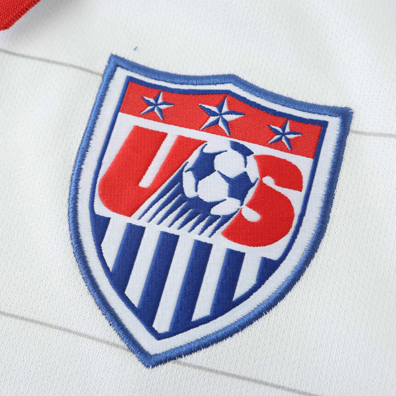 2014 USA USMNT World Cup Retro White Football Jersey – 6