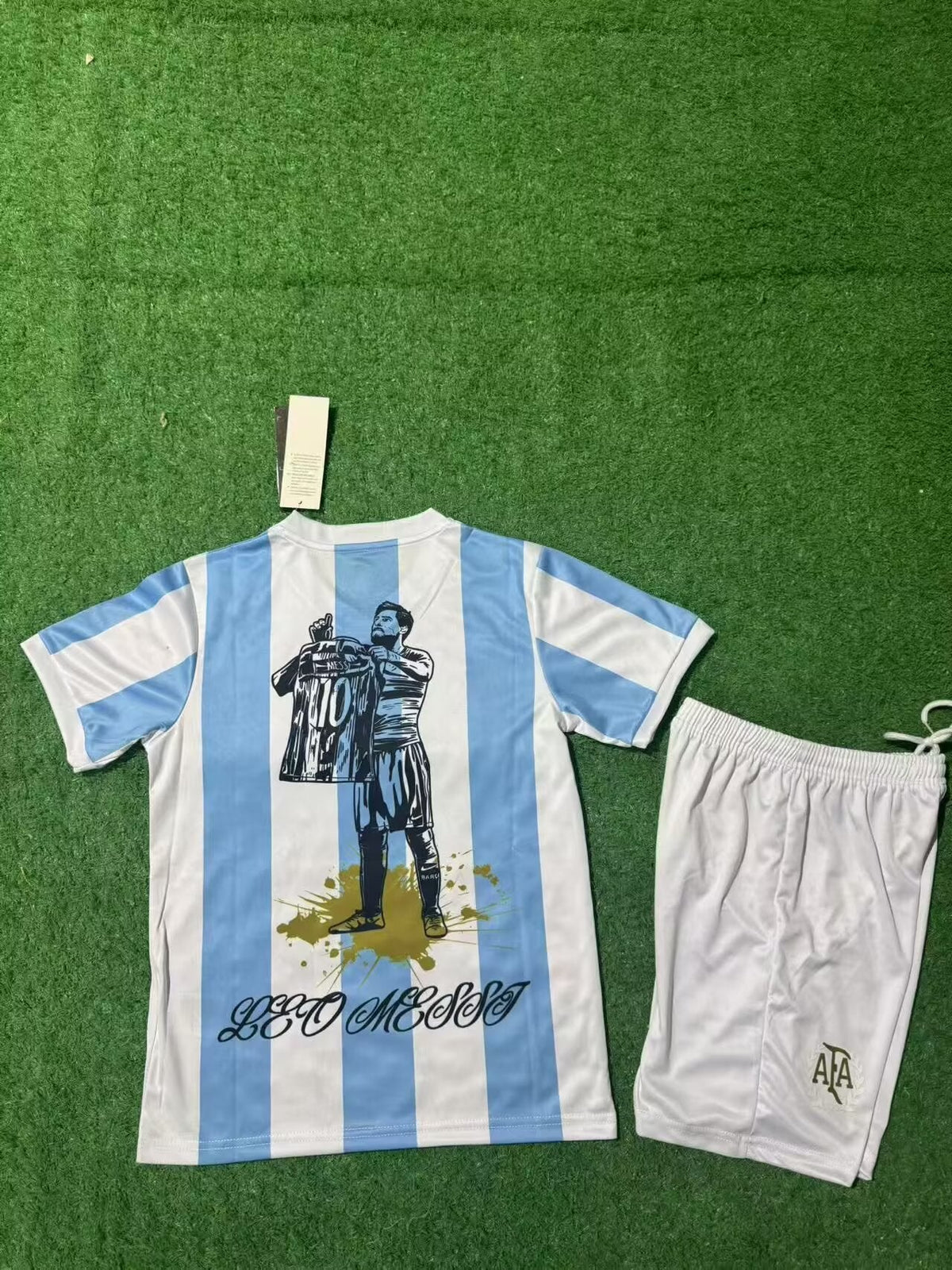 Lionel Messi GOAT Argentina Champion Special Jersey – Detailed View