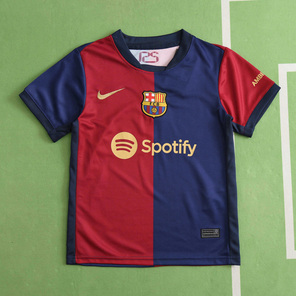 FC Barcelona 2024-2025 Season Home Kids Football Jersey Trikot Maillot V3
