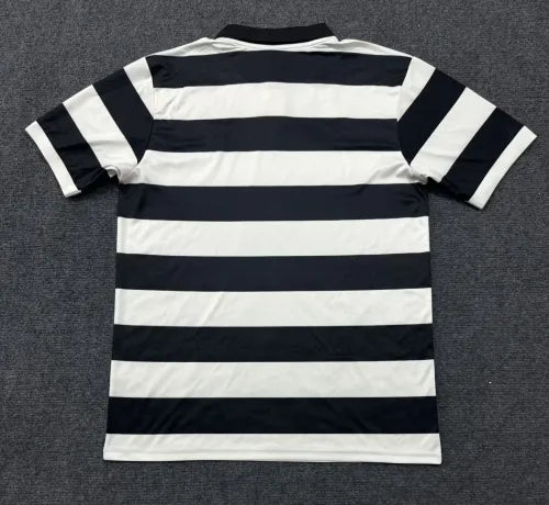 Juventus Short Sleeve 4nd Away Football Jersey Black & White New – Front View