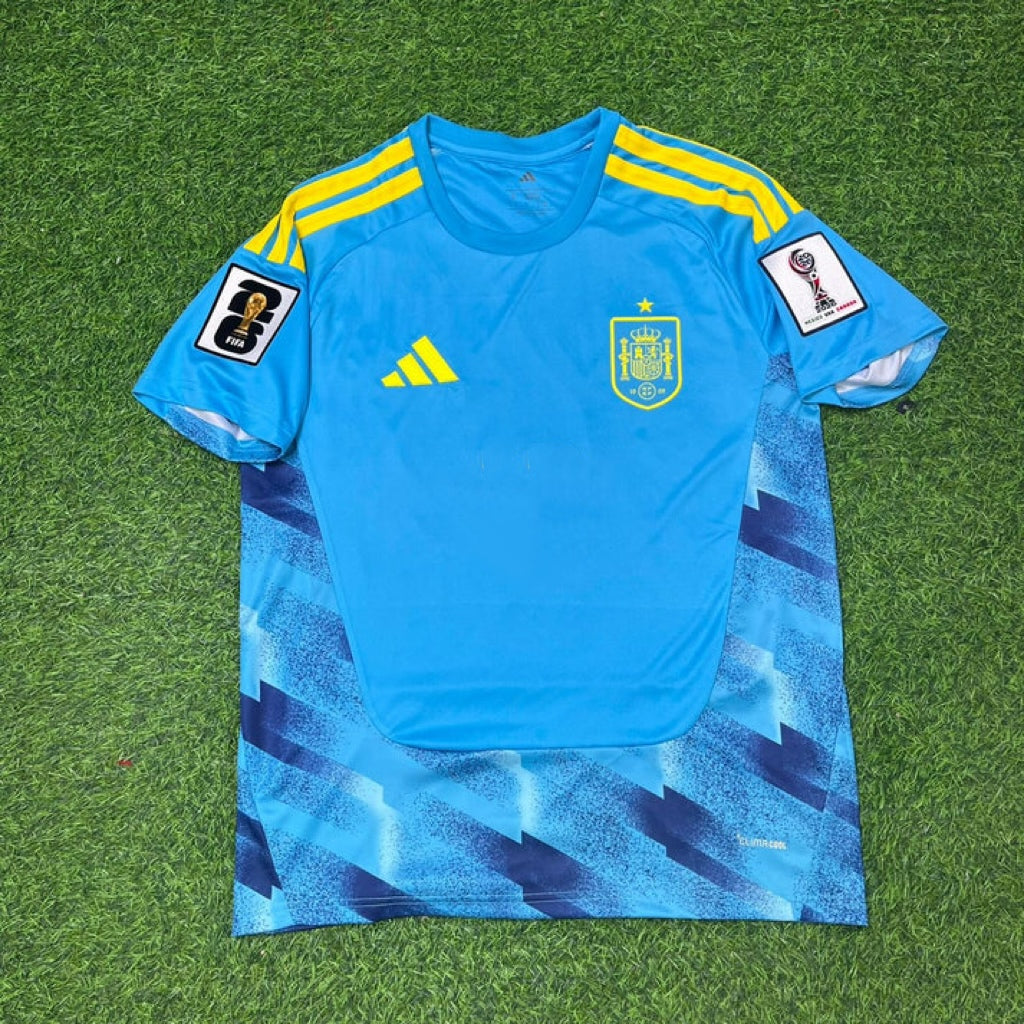 Ferran Torres #7 Spain 2026 World Cup Blue Special Football Jersey – Front View