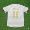 Arsenal 2004 2005 Away Retro White Jersey – Robin van Persie #11 – Back View
