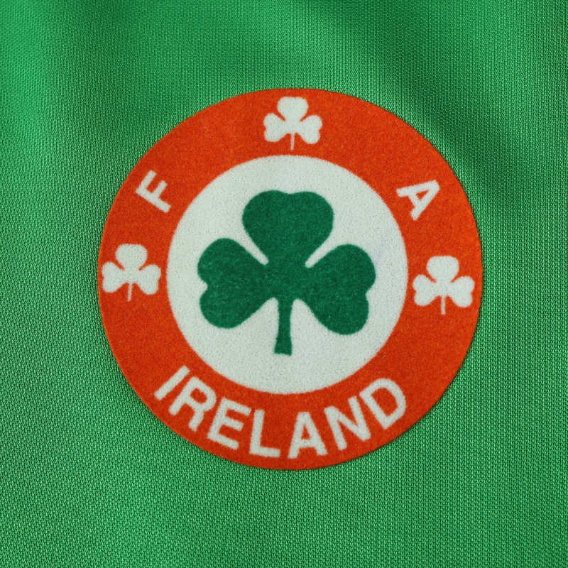 Ireland 1988 Season Home Retro Jersey Soccer – Detailed View