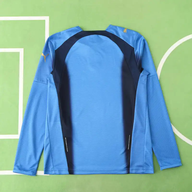 2006 Italy Season Home Blue Retro Football Jersey – Detailed View