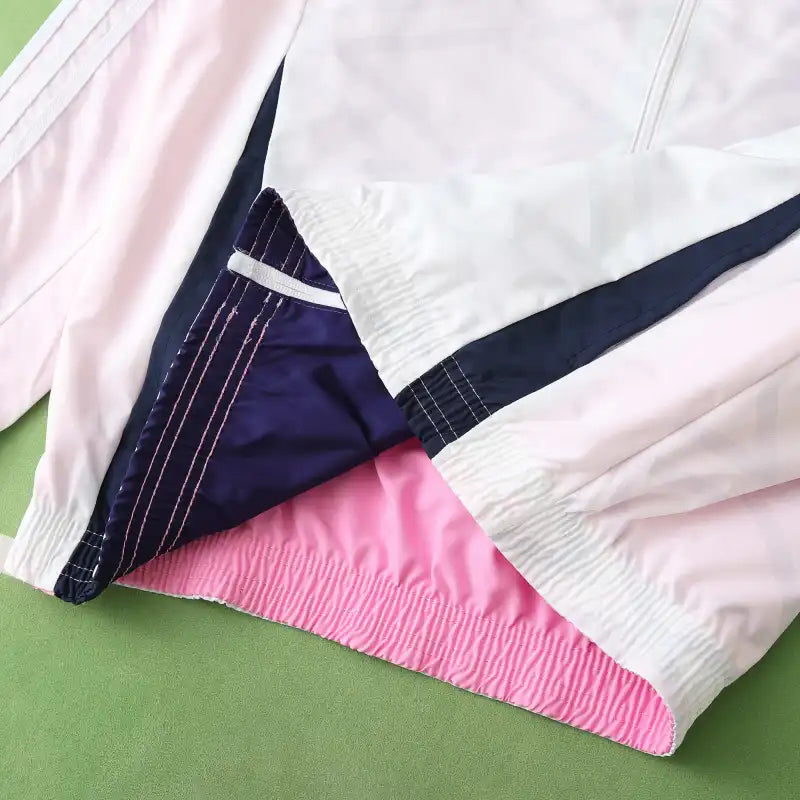 Germany Deutschland Double Sides Windbreaker - Reversible Jacket White Pink – 17