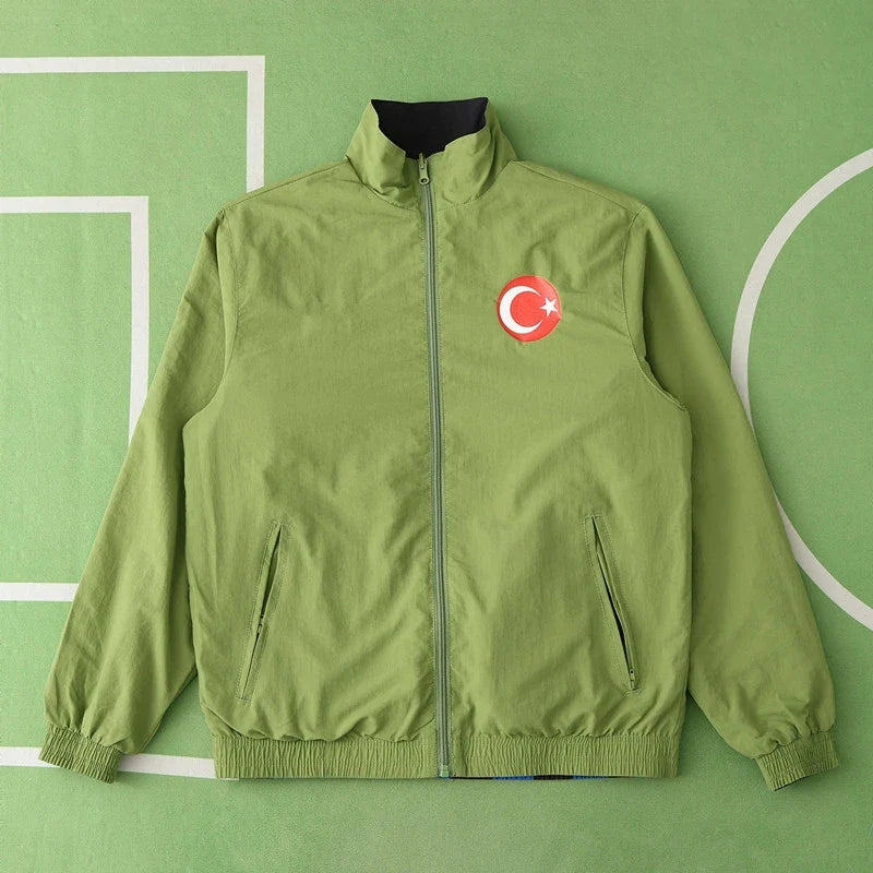 Türkiye Turkey Cift Tarafli Reversible Mont Jacket – Front View