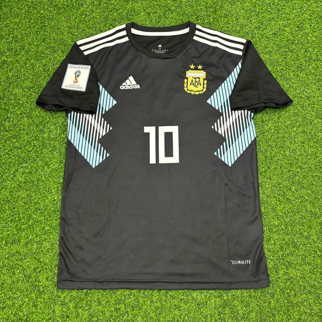 Argentina Black Retro Football Jersey – Diego Armando Maradona – Front View