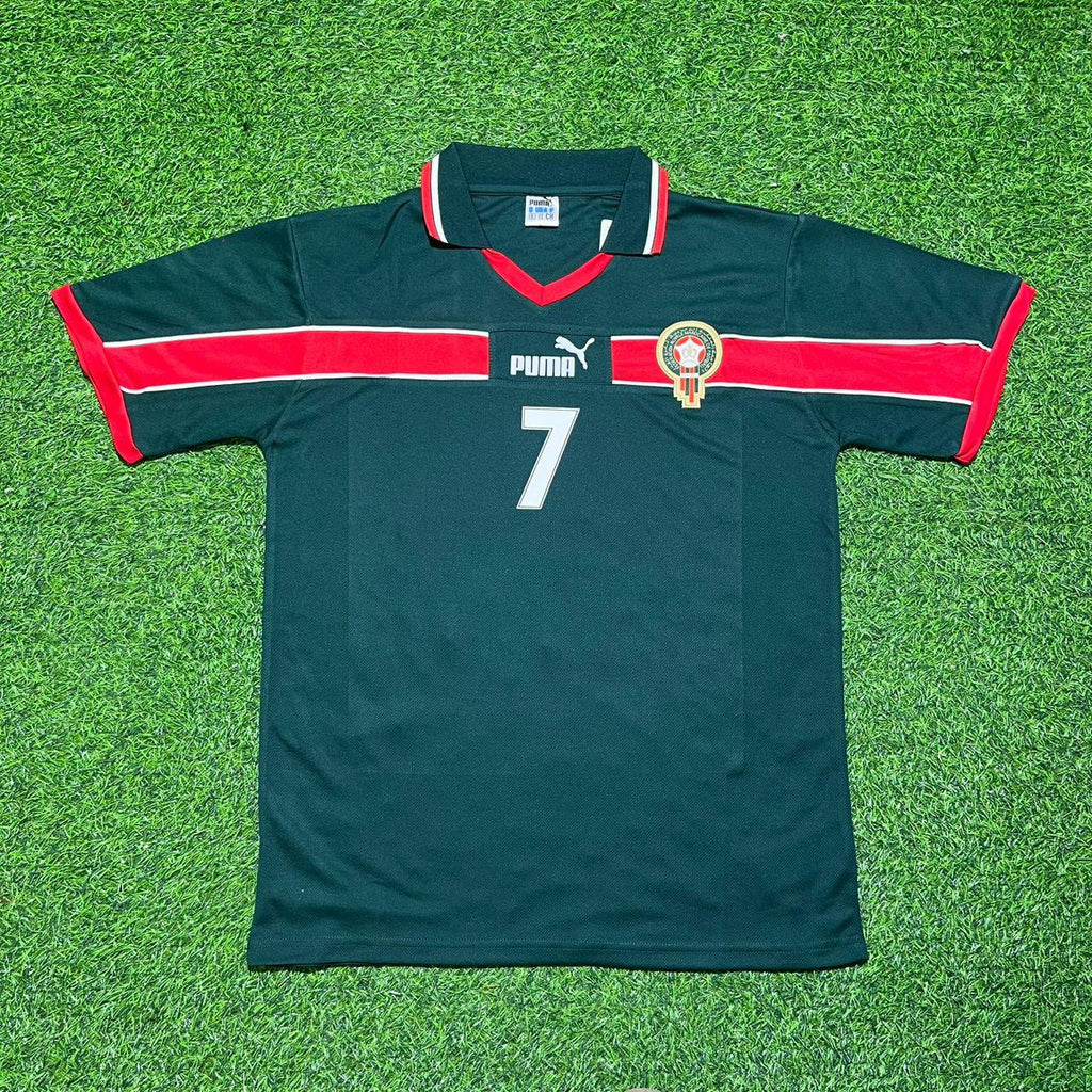 Mohamed Timoumi Morocco Home Retro Football Jersey – Front View