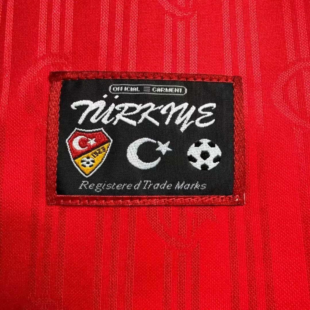 Türkiye Efsane Kirmizi Turkey Retro Kirmizi Özel Forma Football Jersey – Front View