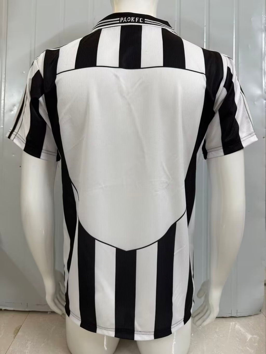 Paok Thessaloniki Retro Home Football Jersey – Back View