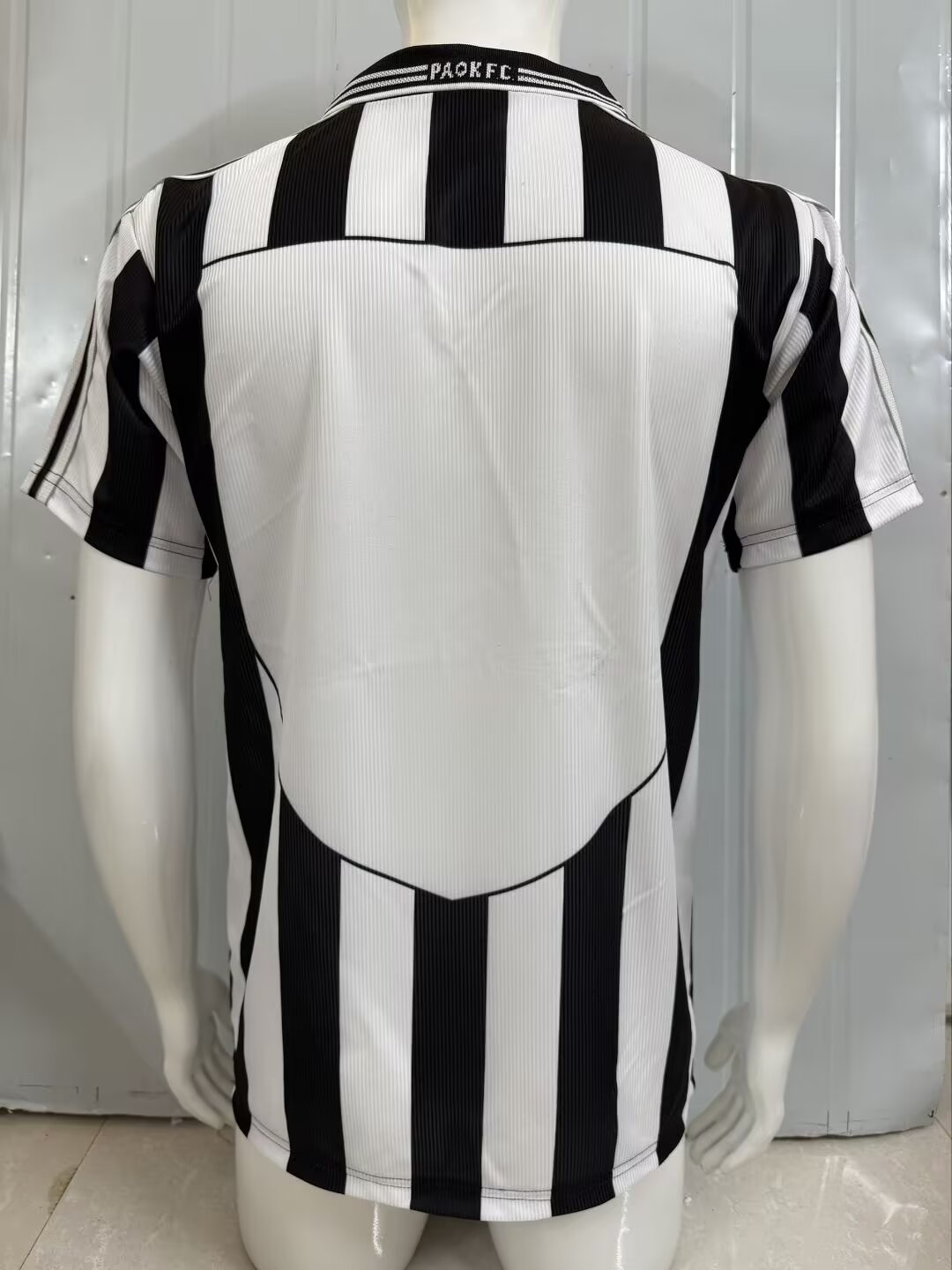 Paok Thessaloniki Retro Home Football Jersey – Back View