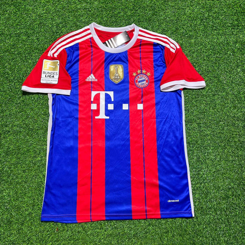 Bayern Munich 2014 2015 Home Retro Patch Jersey – Xabi Alonso #3 – Front View