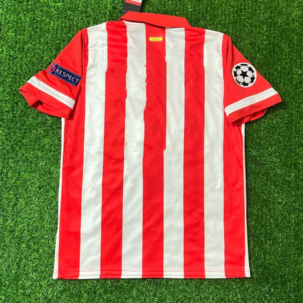 Atlético Madrid Home 2013/14 Jersey Red and White Retro Kit Jersey – Front View