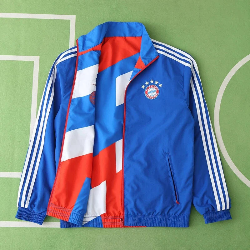 Bayern München Double Sides Windbreaker - Reversible Jacket – Back View