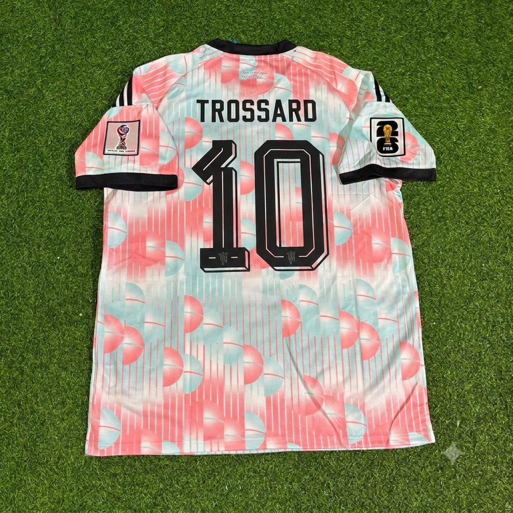 Leandro Trossard Belgique Belgien Belgie 2026 World Cup jersey – Back View