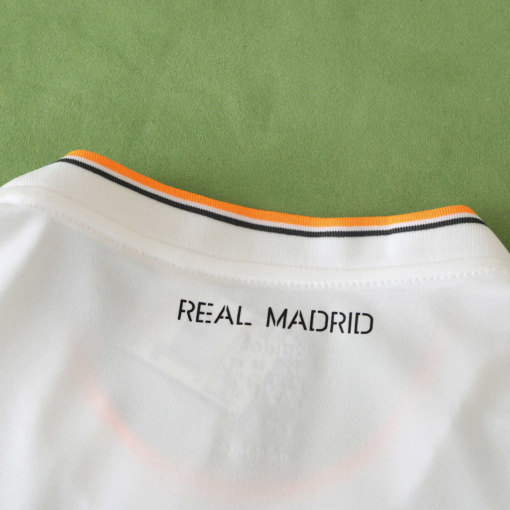 Real Madrid C.F. 2013-2014 Season Home Long Sleeve Retro Football Jersey Trikot Maillot V4