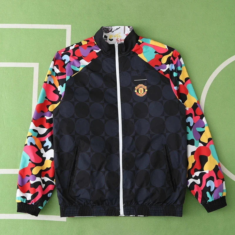 Manchester United F.C. Double Sides Windbreaker - Reversible Jacket – Front View