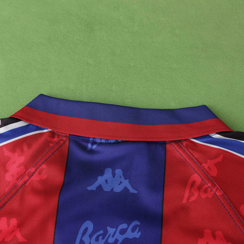 FC Barcelona 1996-1997 Season Home Retro Football Jersey Trikot Maillot V4