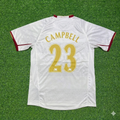 2004 Sol Campbell #23 Arsenal 2005 Away Retro White Football Jersey – Back View